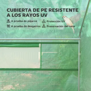 Invernadero Túnel 4x3x2m con 2 Ventanas