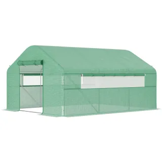 Invernadero Túnel 4x3x2m con 2 Ventanas