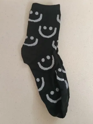 5 pares calcetines emoji cara sonriente