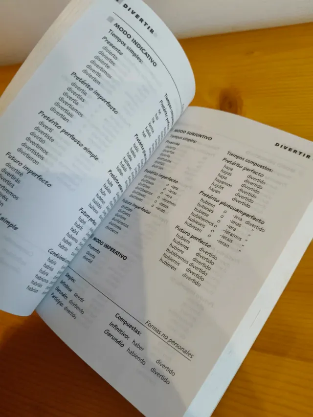 Libro Los verbos castellanos conjugados