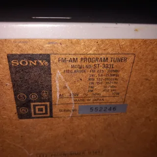Mòdul de Radio Sony.