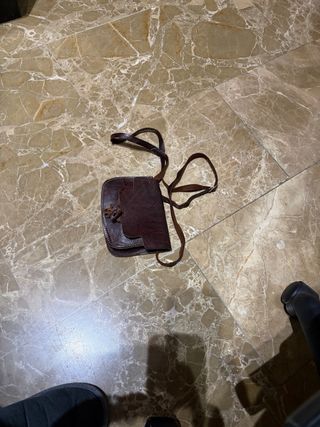 Bolso bandolera cuero 15x12x3cm Ref 003