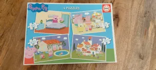 4 Puzzles Peppa Pig Educa 50-70-100-120 piezas