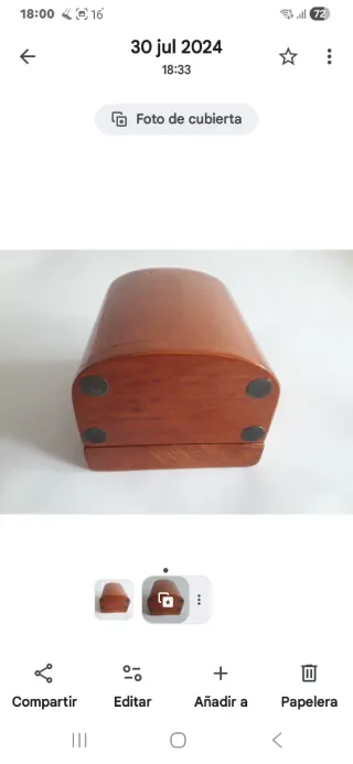 Soporte antiguo para reloj de bolsillo