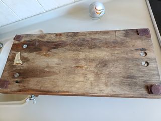 Soporte jamonero de madera