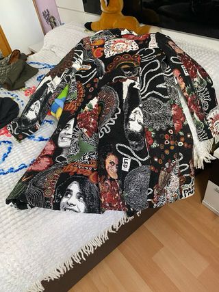 Abrigo estampado multicolor
