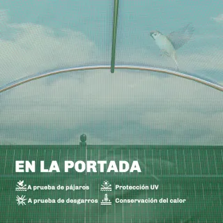 Invernadero Exterior 2.8x2x1.9m con Estantes