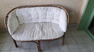 Conjunto Terraza Ratán y Cristal