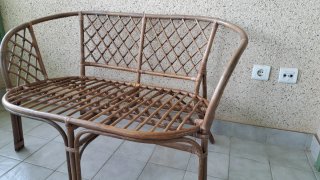 Conjunto Terraza Ratán y Cristal