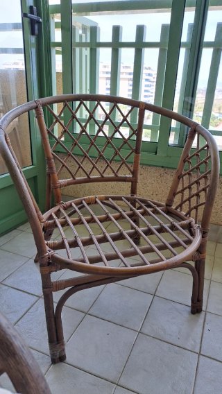 Conjunto Terraza Ratán y Cristal