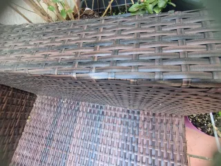 Sofá modular de jardín ratán