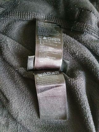 the north face pile zip woman size L black