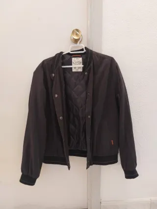 Chaqueta Okeysi azul forro rosa