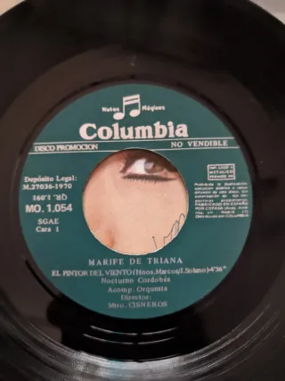 Colección vintage de vinilos LP y singles.