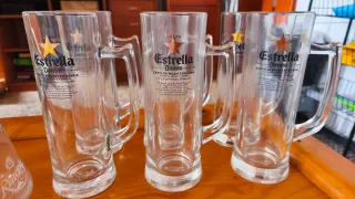 Set di 6 tazze da birra Estrella Damm
