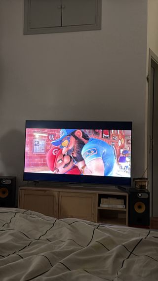 Mobile TV e scarpiera in legno