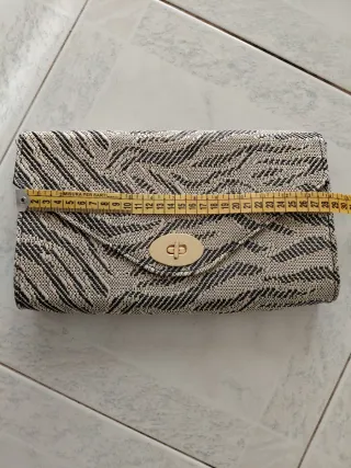 Borsetta donna beige e nera