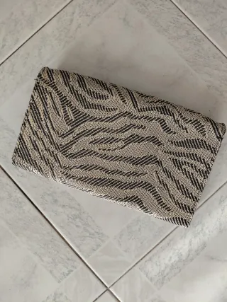 Borsetta donna beige e nera