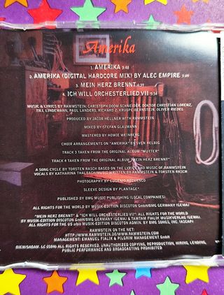 CD Rammstein Amerika - Mein Herz Brennt