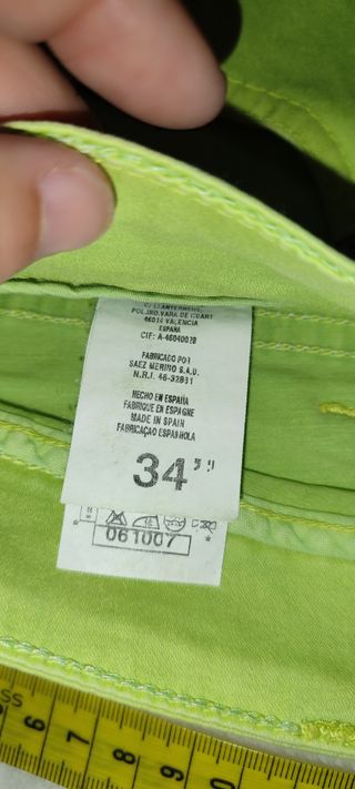 Pantalones Lois Talla 34 Verdes Sin Estrenar