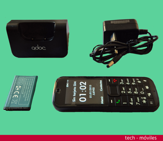 Teléfono Móvil Adoc K1 Negro