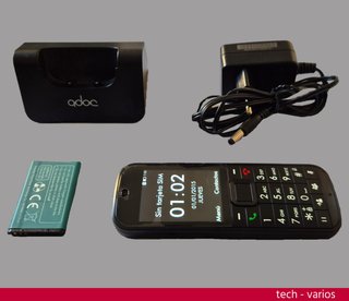 Teléfono inalámbrico Adoc K1 Negro (con SIM)