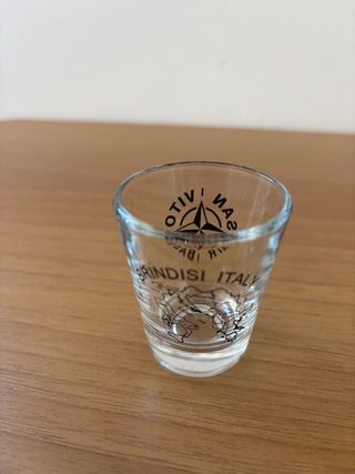 Bicchiere Brindisi Italia Mappa Militaria