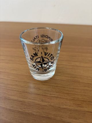 Bicchiere Brindisi Italia Mappa Militaria