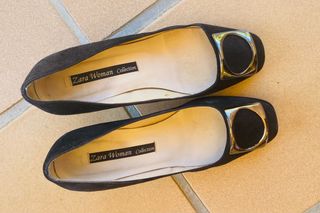 Zapatos Zara Piel Negros Talla 37