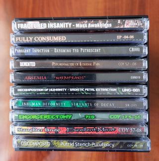 CDS DE BRUTAL Y DEATH METAL