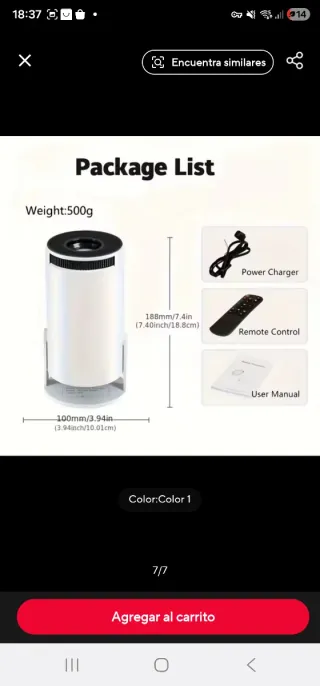 Proyector Portátil Ultra HD