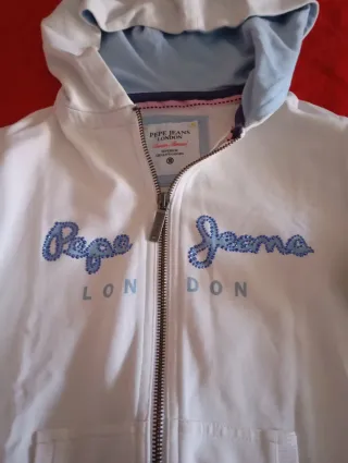 Chaqueta Pepe Jeans Blanca y Azul