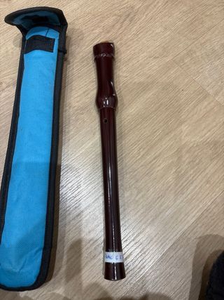 Flauta dulce Hohner con funda azul