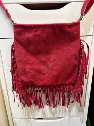 Bolso bandolera cuero flecos 004