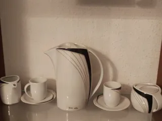 Juego de café jarra y azucarero