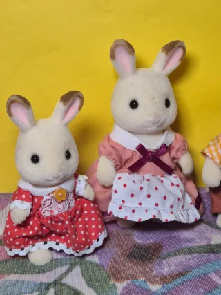 Famiglia Sylvanian con 4 coniglietti