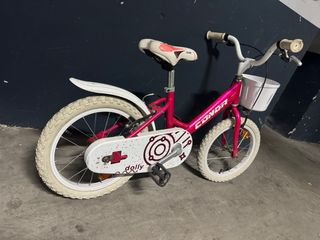 Bicicleta para niña rosa marca conor
