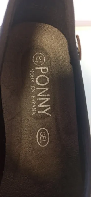 Zapatos cómodos Ponny negros señora