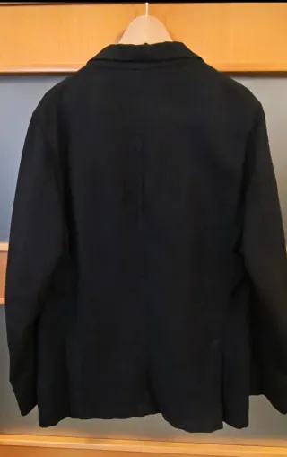 Americana de verano azul marino para hombre