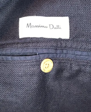 Americana de verano azul marino para hombre