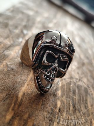 Anello teschio biker skull