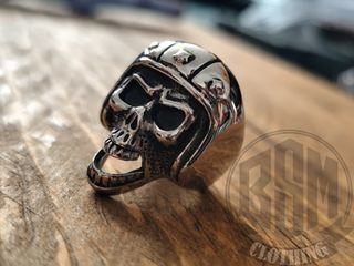 Anello teschio biker skull