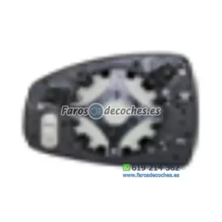 Cristal+Base Espejo Retrovisor Derecho Convexo Té