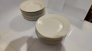 Set piatti Ginori in porcellana bianca