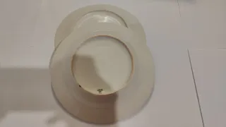 Set piatti Ginori in porcellana bianca