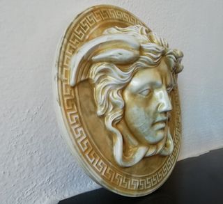 Scultura Medusa Gorgone Oro Elite