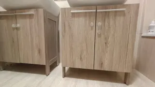 Mueble Bajo Lavabo Kleankin Madera Tinte Grisáceo