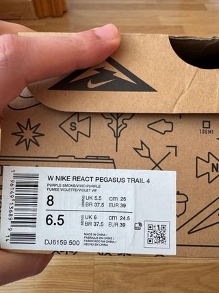 Zapatos Nike Trail Running Naranja Púrpura