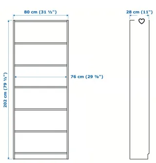 Librería Ikea Billy Blanca