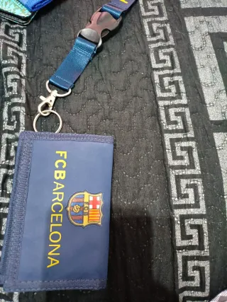 Cartera FC Barcelona con Llavero